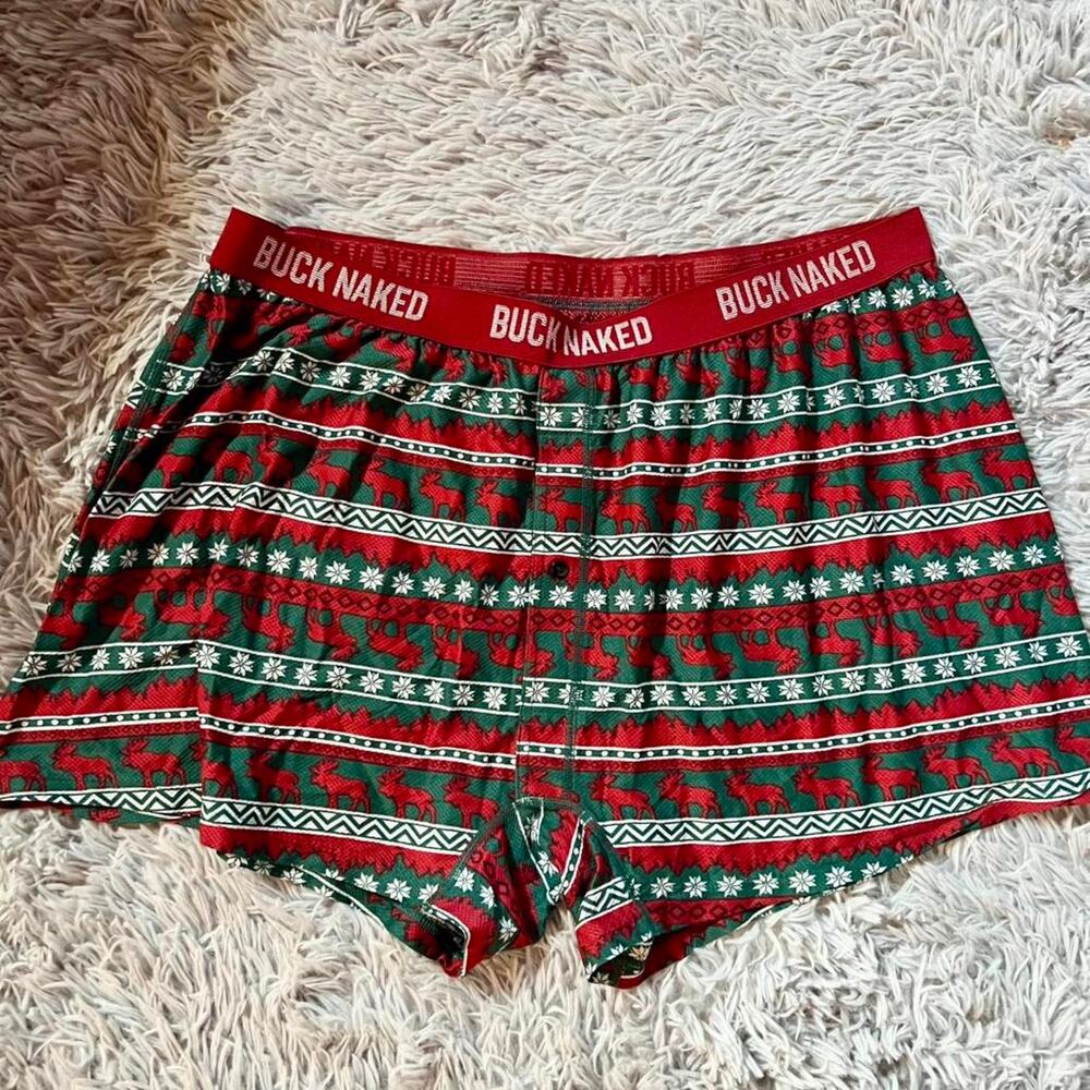 Christmas Sweater Buck Naked Moisture Wicking‎ Men’s Duluth Trading Co boxers